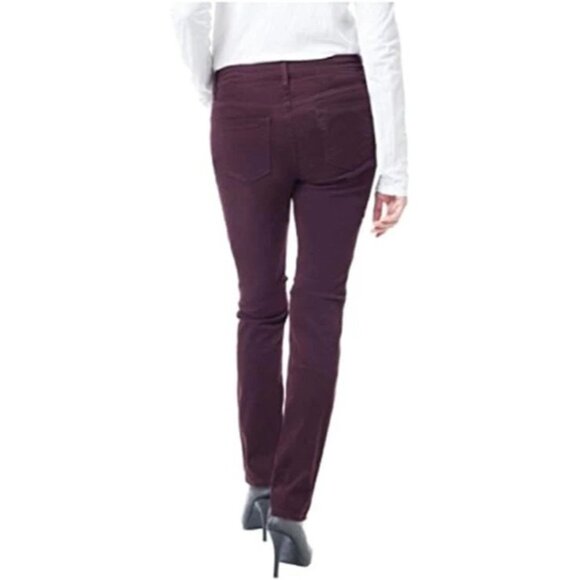Buffalo David Bitton Hope Skinny Jeans Womens Size 12/32 Mid Rise Stretch Maroon - Picture 2 of 15